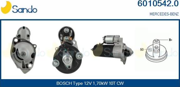 Sando 6010542.0 - Démarreur droxauto.com