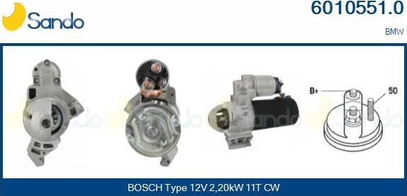 Sando 6010551.0 - Démarreur droxauto.com