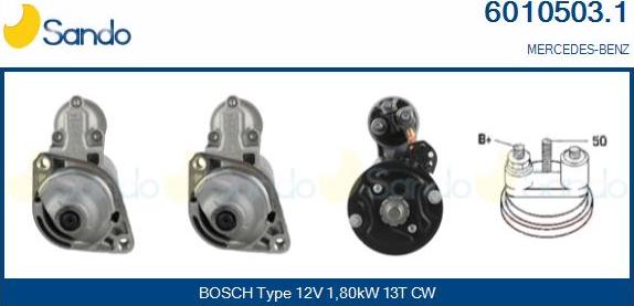 Sando 6010503.1 - Démarreur droxauto.com