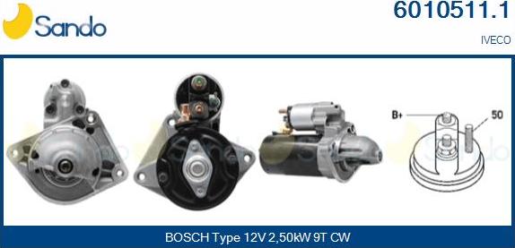 Sando 6010511.1 - Démarreur droxauto.com