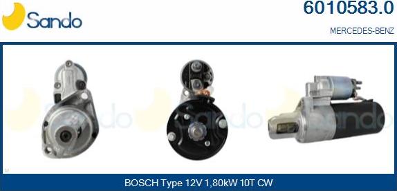 Sando 6010583.0 - Démarreur droxauto.com