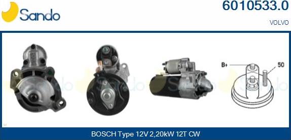 Sando 6010533.0 - Démarreur droxauto.com
