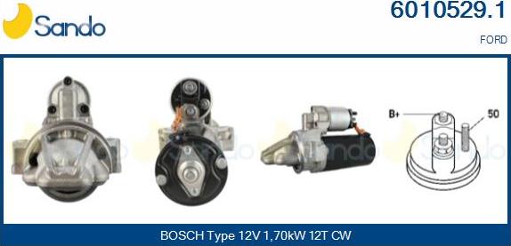 Sando 6010529.1 - Démarreur droxauto.com