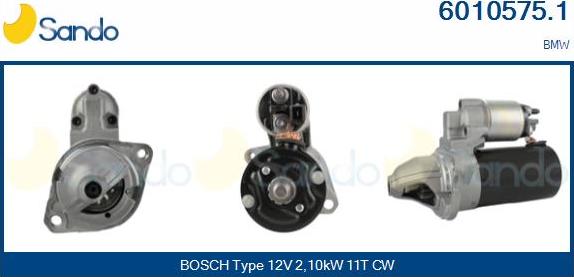Sando 6010575.1 - Démarreur droxauto.com