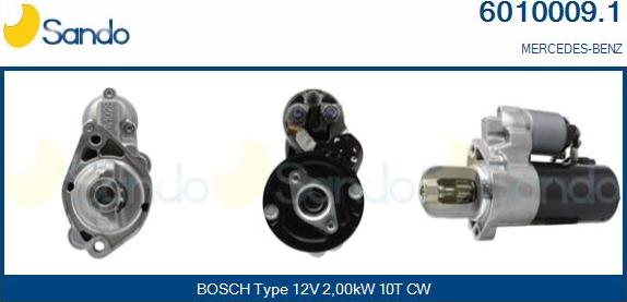 Sando 6010009.1 - Démarreur droxauto.com