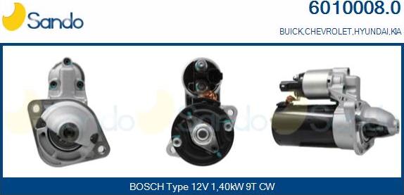 Sando 6010008.0 - Démarreur droxauto.com