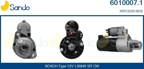 Sando 6010007.1 - Démarreur droxauto.com