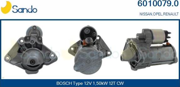 Sando 6010079.0 - Démarreur droxauto.com
