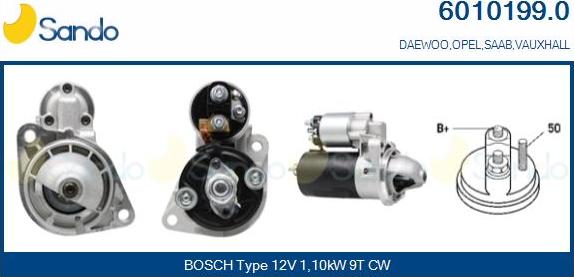 Sando 6010199.0 - Démarreur droxauto.com