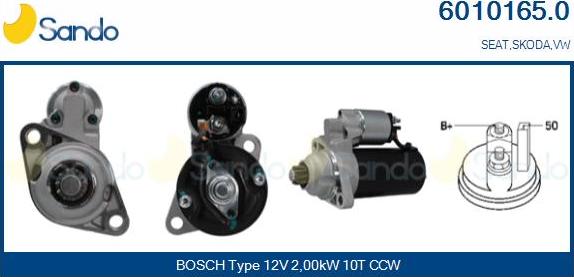 Sando 6010165.0 - Démarreur droxauto.com