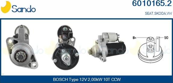 Sando 6010165.2 - Démarreur droxauto.com
