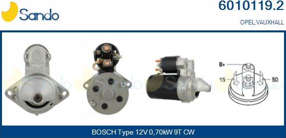 Sando 6010119.2 - Démarreur droxauto.com