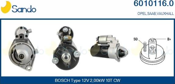 Sando 6010116.0 - Démarreur droxauto.com