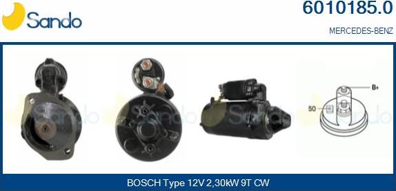 Sando 6010185.0 - Démarreur droxauto.com