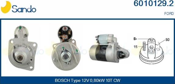 Sando 6010129.2 - Démarreur droxauto.com