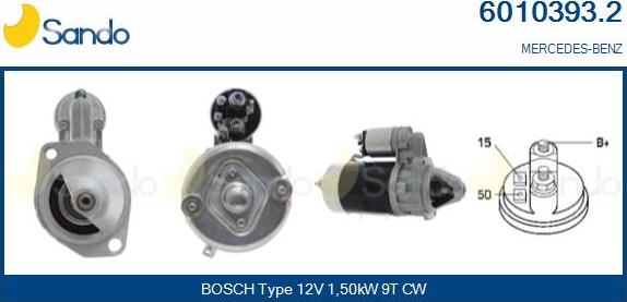 Sando 6010393.2 - Démarreur droxauto.com
