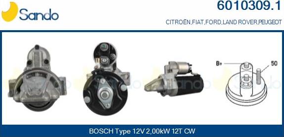 Sando 6010309.1 - Démarreur droxauto.com