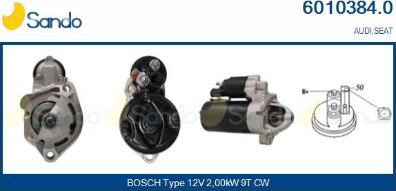 Sando 6010384.0 - Démarreur droxauto.com