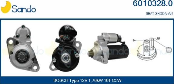 Sando 6010328.0 - Démarreur droxauto.com
