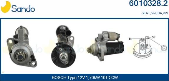 Sando 6010328.2 - Démarreur droxauto.com