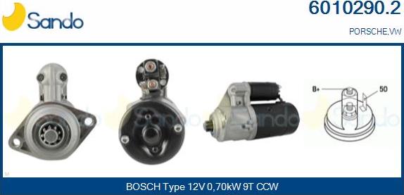 Sando 6010290.2 - Démarreur droxauto.com