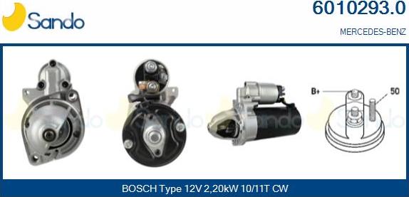 Sando 6010293.0 - Démarreur droxauto.com