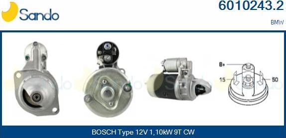 Sando 6010243.2 - Démarreur droxauto.com