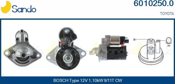 Sando 6010250.0 - Démarreur droxauto.com