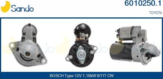 Sando 6010250.1 - Démarreur droxauto.com