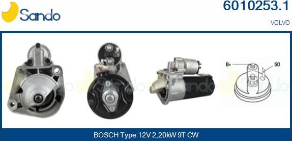 Sando 6010253.1 - Démarreur droxauto.com