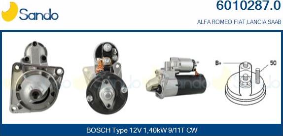 Sando 6010287.0 - Démarreur droxauto.com
