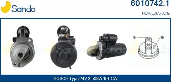 Sando 6010742.1 - Démarreur droxauto.com