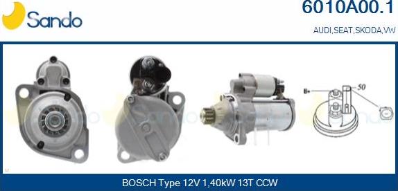 Sando 6010A00.1 - Démarreur droxauto.com