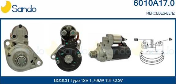 Sando 6010A17.0 - Démarreur droxauto.com