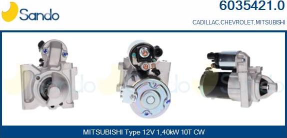 Sando 6035421.0 - Démarreur droxauto.com