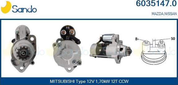 Sando 6035147.0 - Démarreur droxauto.com