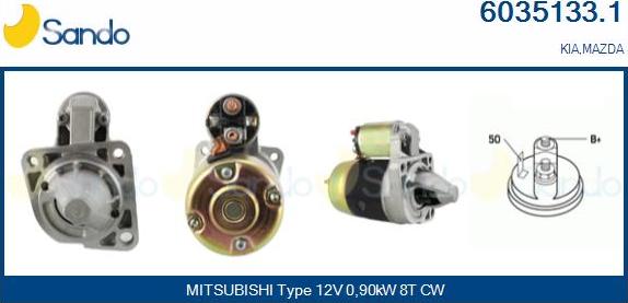 Sando 6035133.1 - Démarreur droxauto.com