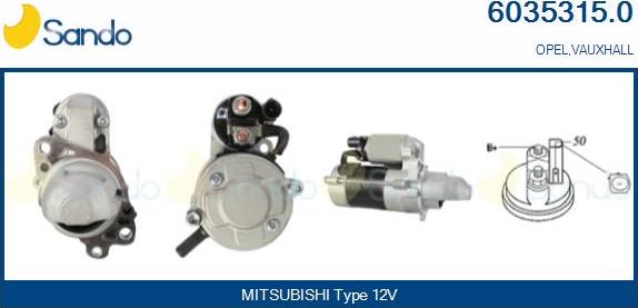 Sando 6035315.0 - Démarreur droxauto.com