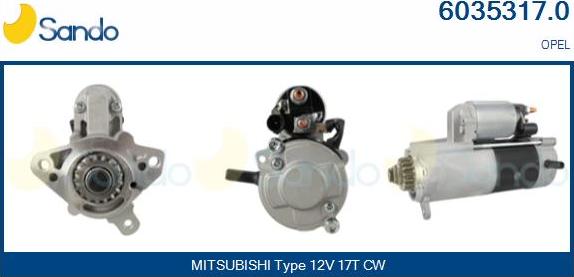 Sando 6035317.0 - Démarreur droxauto.com