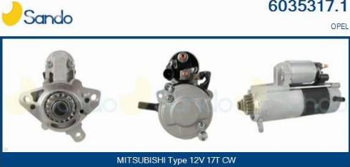 Sando 6035317.1 - Démarreur droxauto.com