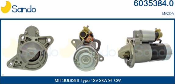 Sando 6035384.0 - Démarreur droxauto.com