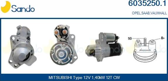 Sando 6035250.1 - Démarreur droxauto.com
