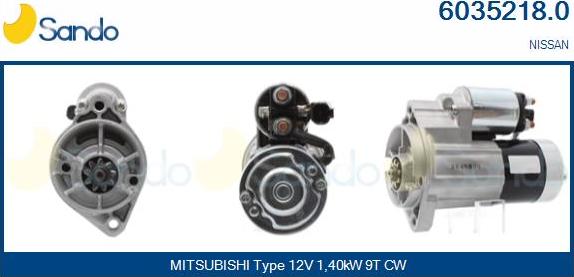 Sando 6035218.0 - Démarreur droxauto.com