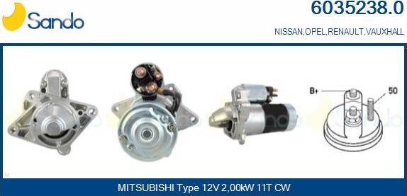 Sando 6035238.0 - Démarreur droxauto.com