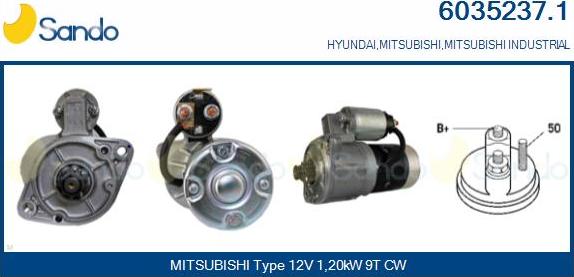 Sando 6035237.1 - Démarreur droxauto.com