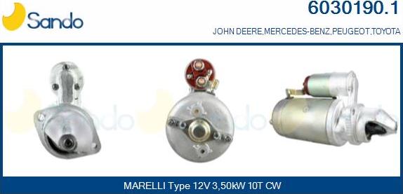 Sando 6030190.1 - Démarreur droxauto.com