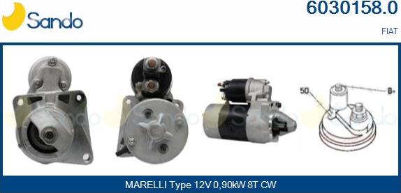 Sando 6030158.0 - Démarreur droxauto.com