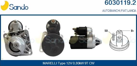 Sando 6030119.2 - Démarreur droxauto.com