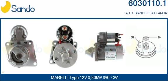 Sando 6030110.1 - Démarreur droxauto.com