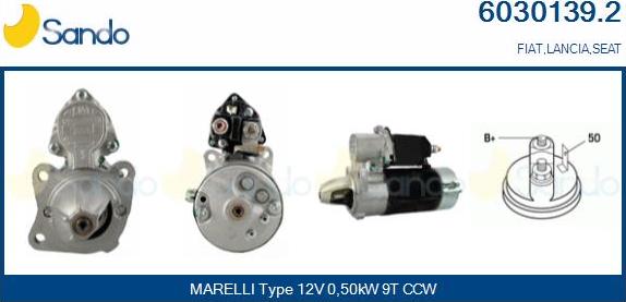Sando 6030139.2 - Démarreur droxauto.com